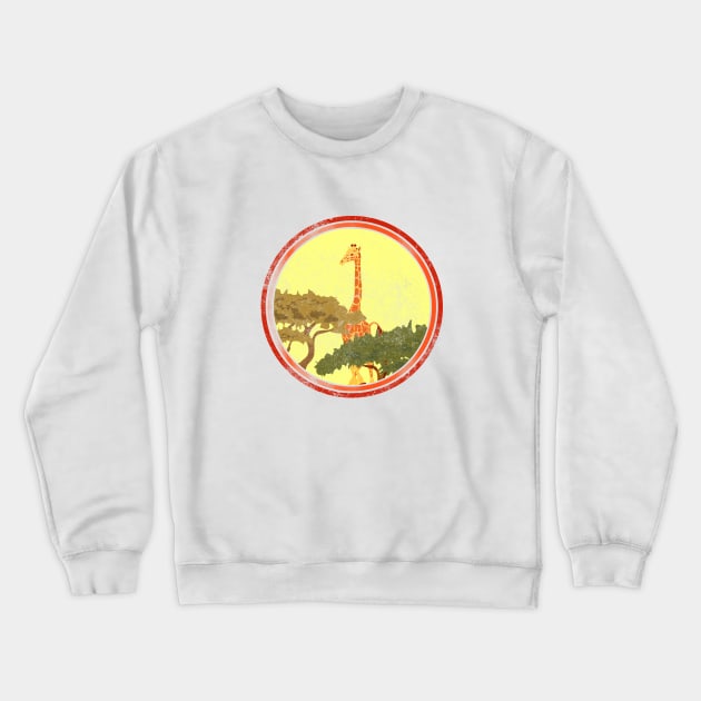 Giraffe G003 Crewneck Sweatshirt by cutequokka